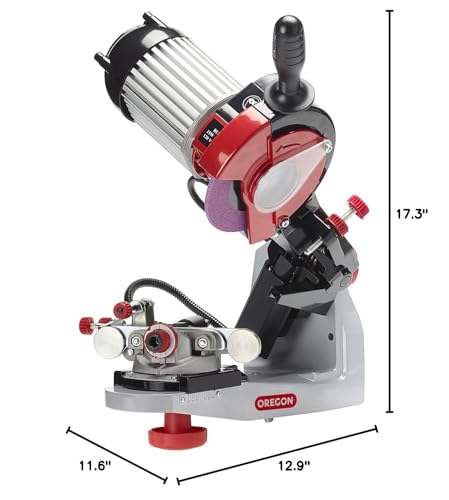 Oregon Professional Hydraulic Clamping 120-Volt Bench Chain Grinder - size: Professional with Hydraulic Assist for High-Volume