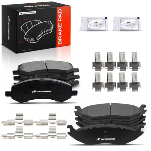 A-Premium Front and Rear Ceramic Brake Pads Compatible with Chrysler