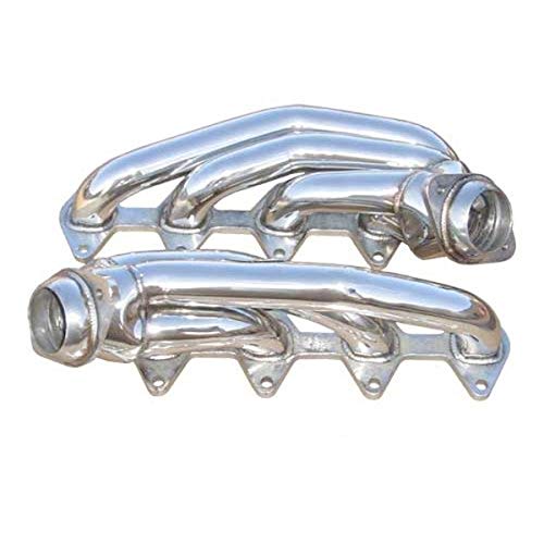 Pypes Performance Exhaust HDR54S Headers, Short, Stock Collector Flange, Gaskets/Hardware Included, Stainless, Polished, Compatible with Ford Modular 4.6L / Ford Mustang 2005-10, Pair