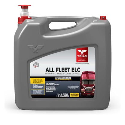 Triax All Fleet HD ELC NOAT, Coolant & Antifreeze, Diesel Extreme HD 1 Million Mile, 8 Year, 20,000 HRS, CAT EC-1, Concentrate (5 Gallon) - size: 5 Gallon