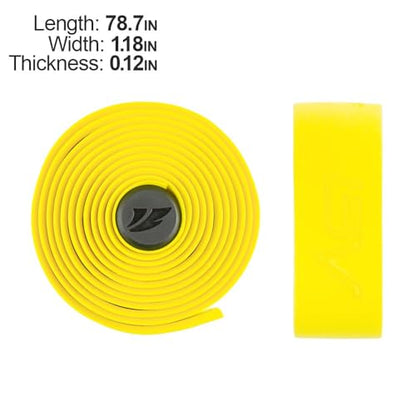 BV EVA Road Bike Handlebar Tapes, Bicycle Bar Tape, Cycling Handle Wraps – 2 Rolls - color: Yellow