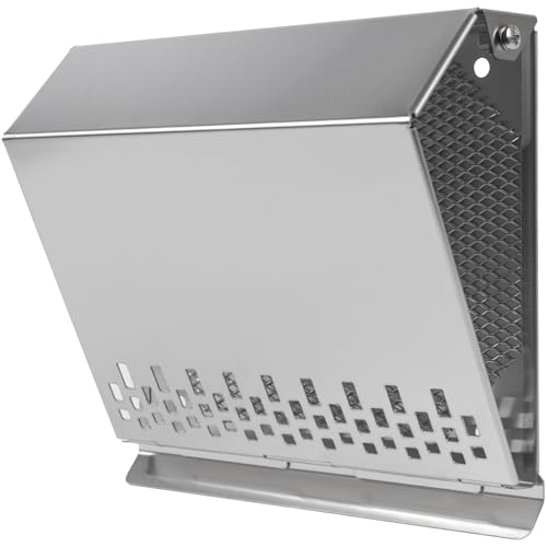 Vent Systems 4" Inch Air Supply Vent Cover with Rubber Gasket - Stainless Steel - Robust Weatherproof Outdoor Air Intake Box - Duct or Surface Mounting - Rain and Snow Protection - color: Stainless Steel, size: ø4" Inch - Supply