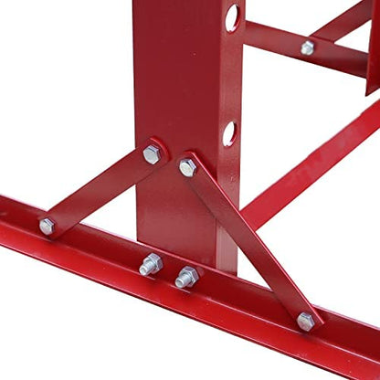 Big RED ATY20011R Torin Steel H-Frame Hydraulic Garage/Shop Floor Press with Stamping Plates, 20 Ton (40,000 lb) Capacity, Red - size: 20 Ton (40,000 lb)