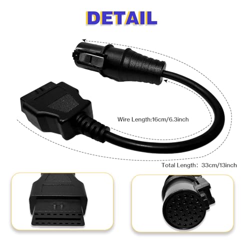 Truck OBD1 to OBD2 Cable for Iveco 30 Pin OBD2 Diagnostic Cable Adapter - style: Fit for Iveco 30pin