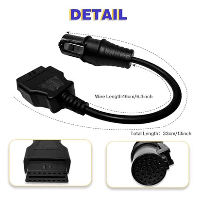 Truck OBD1 to OBD2 Cable for Iveco 30 Pin OBD2 Diagnostic Cable Adapter - style: Fit for Iveco 30pin