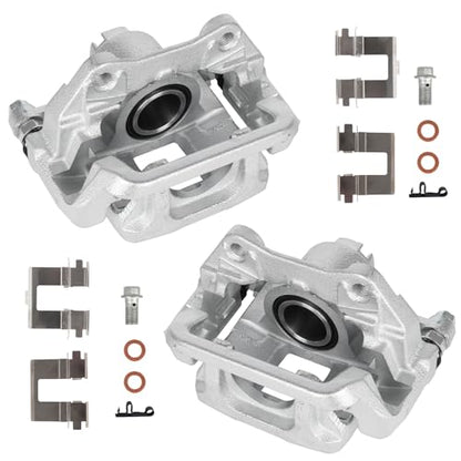 KUSATEC 19B6447 19B6446 Rear Disc Brake Caliper with Bracket fit for Honda Odyssey 2011-2017; Both Left and Right side