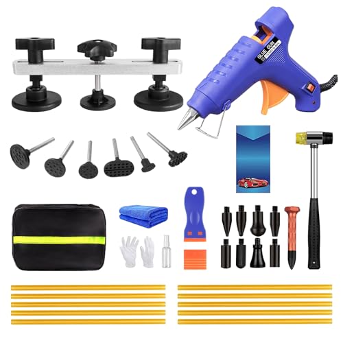 Paintless Dent Repair Kit 39PCS PDR Dent Repair Kit with Bridge Dent Puller - size: Dent Puller Tool - 39 Pcs