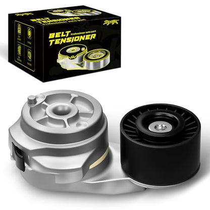 Oktiger 38285 Belt Tensioner Assembly with Pulley for Ram 2500 2011-2023, 3500 2011-2023, for Dodge Ram 2500 2003-2010, Ram 3500 2003-2010 Laramie Slt 5.9L 6.7L L6 Diesel OE 3947574 5086958AA 419-039 - size: 38285