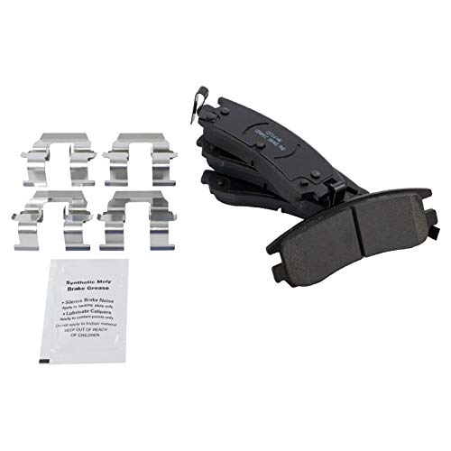 TRQ Front & Rear Premium Posi Ceramic Brake Pads - color: Ceramic, size: BKA12033