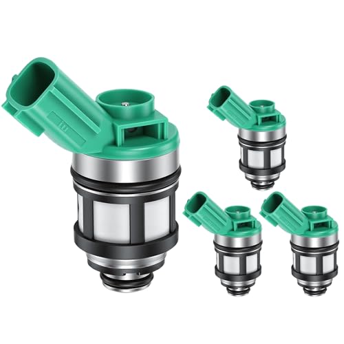 FJ397 Fuel Injectors Set of 4 Compatible with 1998-2004 Frontier 2.4L - color: F-16600-1S700