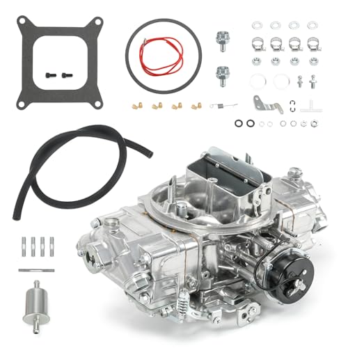 Carburetor 650 CFM 4150 Model 4 Barrel Double-Pumper Compatible with Holley Quick Fuel Brawler Diecast Carburetors Mechanical Secondary Electric Choke, Square Bore Flange Replace#BR-67255 (650 CFM) - size: 650 CFM 4150 Electric