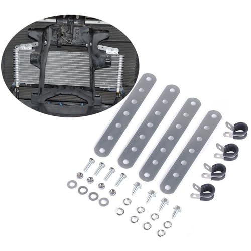 Oil Cooler Metal Mounting Bracket Kit used for 3/4 inch Coolers Compatible LPD47391 Low Pressure Drop 40k Transmission Oil Cooler