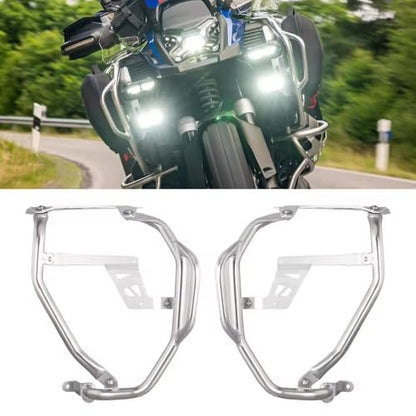 Motorcycle Tank Bar Guard Fit for BMW R1300GS ADV R 1300 GS Adventure Highway Crash Bar Fairing Frame Protection Bumper Engine Tank Guard Protector (Silver) - color: Silver
