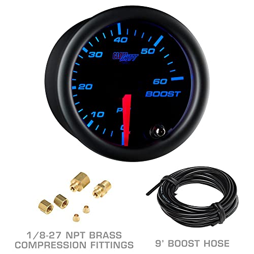GlowShift Tinted 7 Color 3-Gauge Diesel Truck Set, 2-1/16" 52mm