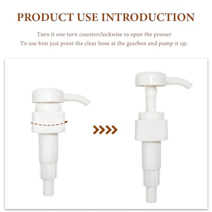 KVAEY 4 CC Fluid Pump for Quart Bottles, Automotive Quart Bottle Hand Pump with Flexible Tube, Fluid Pump Transfer Gear Oil Transmission and Differential Fluid, Car Accessories (4 CC, with Pump) - color: 4 CC, with Pump
