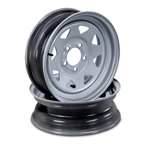 Free Country Trailer Tire Wheel ST175/80R13 6PR 91N 5X4.5" Silver Spoke Pk2