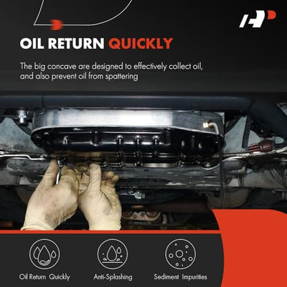 A-Premium Lower Engine Oil Pan Sump with Drain Plug