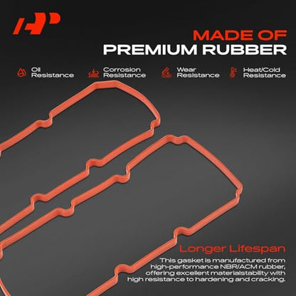 A-Premium Engine Valve Cover Gasket Set, for Oil or Gas Leak Repair