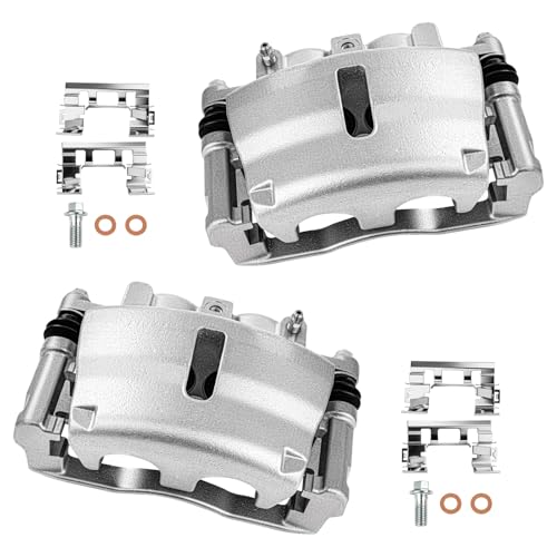 cciyu Front Left & Right Disc Brake Calipers Assembly 18B5004 18B5005 - size: Front[18B5004+18B5005]