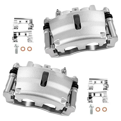 cciyu Front Left & Right Disc Brake Calipers Assembly 18B5004 18B5005 - size: Front[18B5004+18B5005]