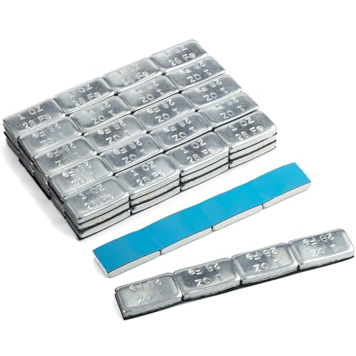 JiiinMiiin 1oz, 72PCS Gray Steel Adhesive Stick on Wheel Weights - color: Chrome, size: 1oz - 72PCS