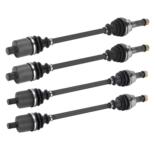 Youxmoto 2 Front+2 Rear CV Axle for Polaris 2013-2015/2017-2018 Ranger 900 XP (NONHigh Lifter;MUD); Ranger Crew XP 1000 2017-2018 (NON HST), Crew 900 14-15; 2015 Ranger 570 Full Size Drive Half Shaft - size: 4*Full Set Axle