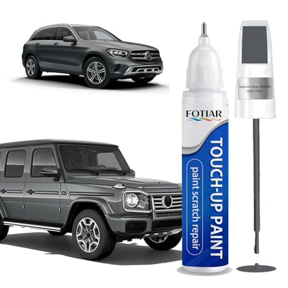 Touch Up Paint for Mercedes-Benz Selenite Gray Metallic 992 Paint Code - color: 992 Selenite Gray Metallic