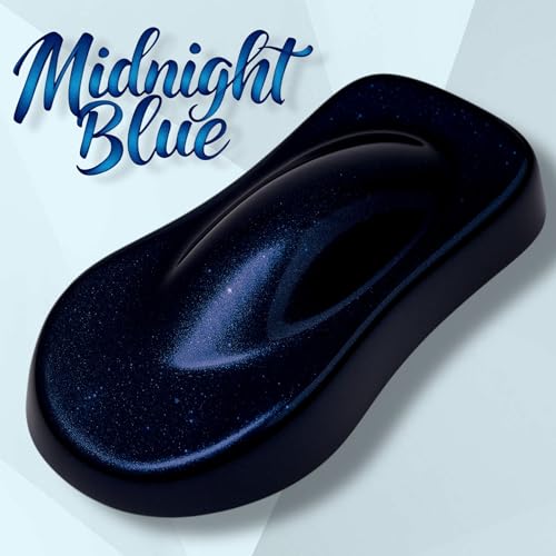 LiME LiNE Shadow LiNE Automotive Basecoat - Changes with Light - Black in the Shadows, Dazzling Metallic Under Light - 2K Clearcoat Topcoat Required (Midnight Blue, 1 Quart) - color: Midnight Blue, size: 32 Fl Oz (Pack of 1)