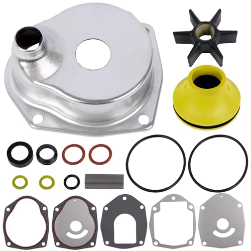 817275Q05 Upper Water Pump Repair Kit Compatible with 1991-2021 Mercury MerCruiser Alpha 1 Gen 2 Drives 200HP 225HP 250HP and Vazer Drives Water Pump Impeller Replaces 817275A4 18-3147