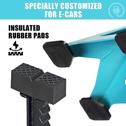 Jack Boss Jack Stands 3 Ton (6600 LBs) with Insulated Anti-Slip Rubber Pads and Dual Secure Pins Adjustable Ratchet Car Lifting Jack Stand, Fits Electric Vehicles, Automotive Motorcycles, 2 Pack