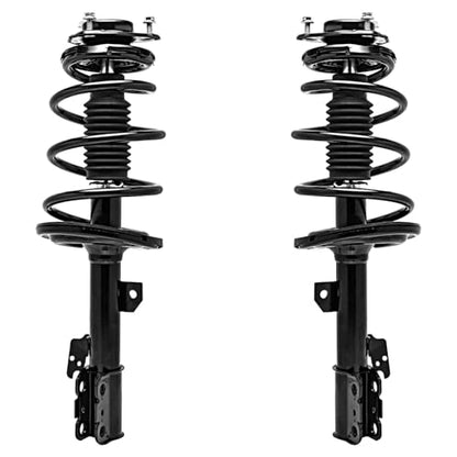 Detroit Axle - FWD Front Struts & Coil Spring + Rear Shock Absorbers - size: 4AQ47158/Shock Kit