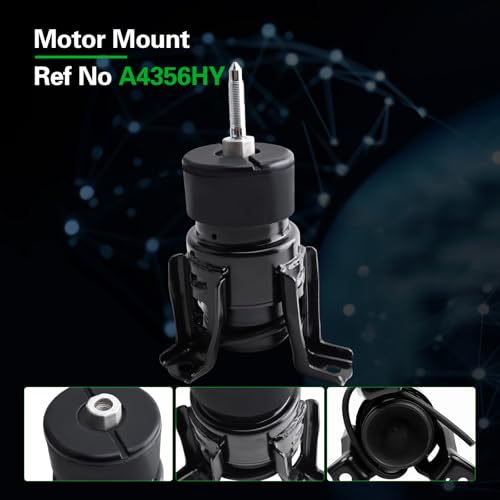 Engine Motor Mount and Transmission Mount kit Compatible with Altima - size: A4355HY A4365HY A4356HY A7362 A7363