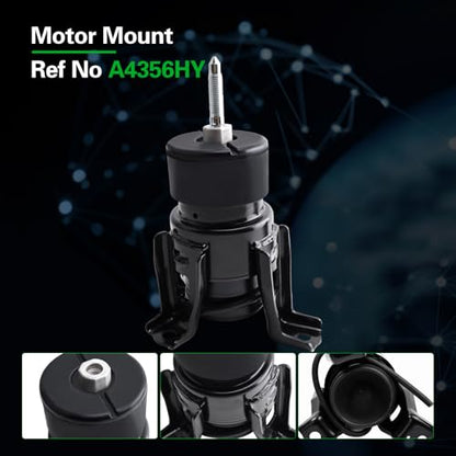 Engine Motor Mount and Transmission Mount kit Compatible with Altima - size: A4355HY A4365HY A4356HY A7362 A7363