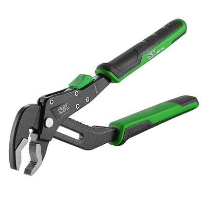 SK 8'' Quick Adjust Water Pump Pliers, SureGrip V-Jaw Groove Joint Pliers - size: 8" Quick Adjust Groove Joint Pliers