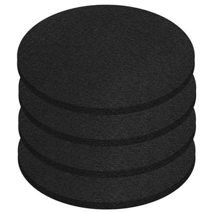 Oil Drain Splash Pad 4 Pcs 15 inch Diameter Oil Pan Splash Guard, Anti Splash Oil Drain Mat, No Splatter Oil Pad Fits Most Oil Drains - Round, Black - color: Round, size: 15"-4PCS