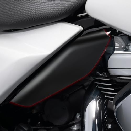 Motorcycle Mid Frame Air Deflectors Heat Shields Kits Fit for Harley Davidson Touring Street Glide Road Glide Electra Glide Road King Ultra Limited Tri Glide CVO 2009-2024 Matte Black - color: Matte Black