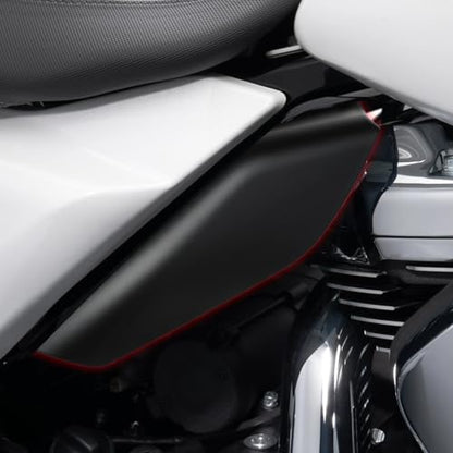 Motorcycle Mid Frame Air Deflectors Heat Shields Kits Fit for Harley Davidson Touring Street Glide Road Glide Electra Glide Road King Ultra Limited Tri Glide CVO 2009-2024 Matte Black - color: Matte Black