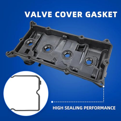 MITZONE Engine Valve Cover Kit Gaskets, Spark Plug Tube Seals Set, Oil Filler Cap, P CV Cover, Bolts Compatible with 2002-2006 Nissan Altima Sentra 2.5L Replaces 13264-3Z001 13264 3Z001 264-982 - color: 004-003