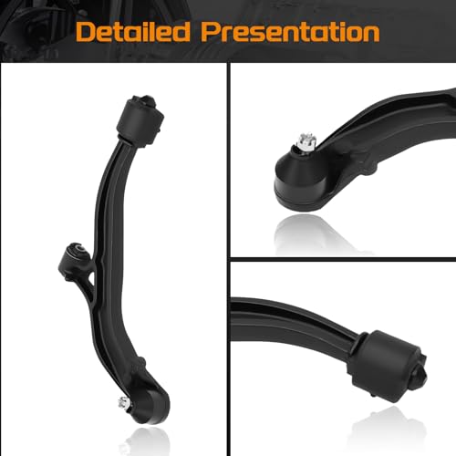 BRTEC Front Lower Control Arms kit Compatible with Chrysler Town & Country 2001-2007, Voyager 2001-2003, Dodge Caravan & Grand Caravan 2001-2007 Sway Bar End Link Tie Rod Ends Front End Suspension kit