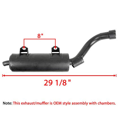 Caltric Exhaust Muffler Silencer Compatible with Polaris Predator 500 2003 2004 2005 2006 2007