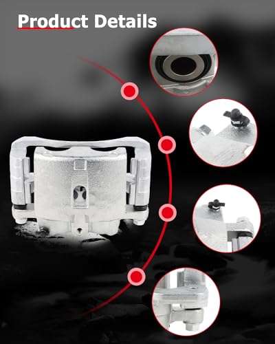 cciyu Front Left & Right Disc Brake Calipers w/Bracket 18-B4729 18-B4728 - size: Front[18-B4729+18-B4728]