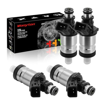 Fuel Injector 06164P2J000 Compatible with Honda Accord 2.3L 98-02; Civic 1.6L 96-00; CR-V 2.0L 1998; Odyssey 2.3L 1998 & Acura Integra 1.8L 96-01; RL 3.5L TL 3.2L 96-98 & More (Set of 4)