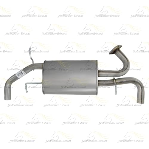Exhaust Muffler Compatible for Acura RDX 2007-2012 2.3L | Stainless Steel | Northeastern Exhaust | Free Gasket Included | Direct-Fit Replacement
