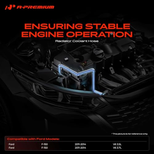 A-Premium Upper Engine Radiator Coolant Hose Compatible with Ford - style: Upper