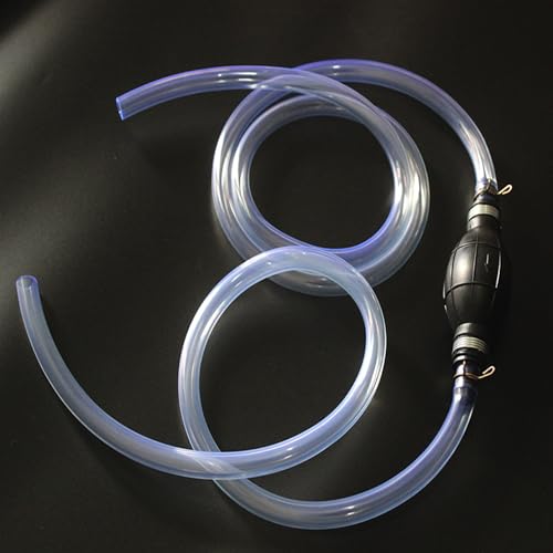 Gas Siphon Pump, Hand Siphon Pump for Gasoline Transfer Manual Siphon Pump for Water Fish Tank, Fuel Siphon Pump for Gasoline. (Gas Siphon Hose Included)