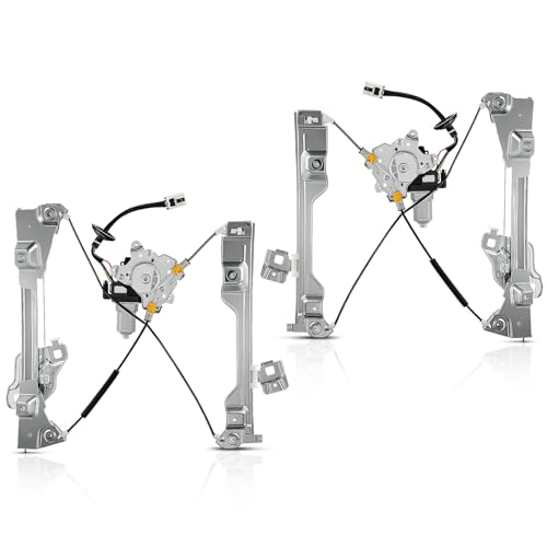 A-Premium Front Driver and Passenger Side Power Window Regulator with Motor - style: Front Driver+Passenger (LH+RH)