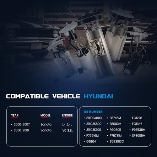 KELOKE Electric Fuel Pump Module Assembly Compatible with Hyundai - color: 311100A600