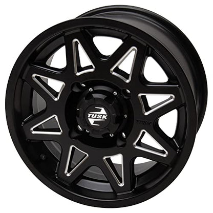 4/137 Tusk Tintic Wheel 14x7 5.0 + 2.0 Milled/Black For ARCTIC CAT Stampede 2020