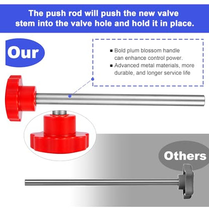 Quick Change Tire Valve Tool Kit,Tire Valve Stem Core Quickly Replacement Tool Kit,Perfect Tool for Replacing Leaky Valves in Cars,ATVs,Trucks,Motorcycles, etc.with TR413/414 Valve,4-Way Valve Tool - size: Set C