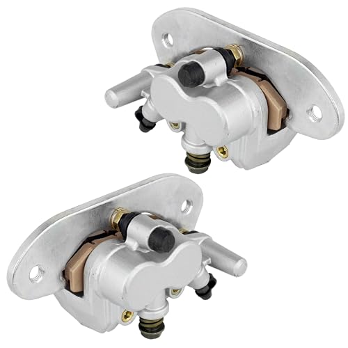 Caltric Rear Left Right Brake Caliper with Pads Compatible with Yamaha Rhino 700 Yxr700 4X4 2008-2013